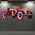 Red Cool Classic Coupe Creative Car LED neon sign product image