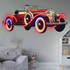 Red Cool Classic Coupe Creative Car LED neon sign product image