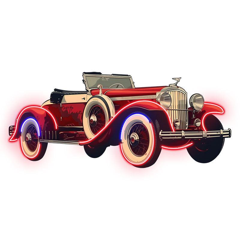 Red Cool Classic Coupe Creative Car LED neon sign product image