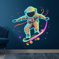 Spaceman Skateboard Jumping Creative LED neon sign by NeonCS