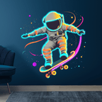 Spaceman Skateboard Jumping Creative LED neon sign by NeonCS