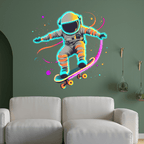 Spaceman Skateboard Jumping Creative LED neon sign product image