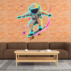 Spaceman Skateboard Jumping Creative LED neon sign product image