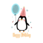 Little Penguin with Balloon Birthday LED neon sign product image