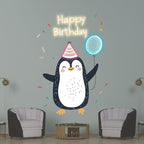 Little Penguin with Balloon Birthday LED neon sign product image