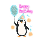 Little Penguin with Balloon Birthday LED neon sign product image