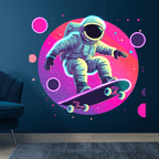 Spaceman Skateboard Jumping Light LED neon sign by NeonCS