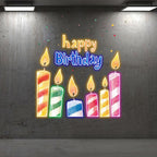 Creative Birthday Candle Lighting LED neon sign product image