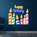 Creative Birthday Candle Lighting LED neon sign product image