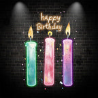Three Candle Lights - Creative LED neon sign by NeonCS