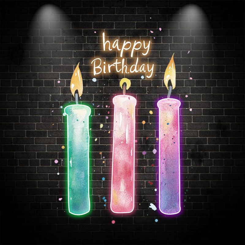 Three Candle Lights - Creative LED neon sign by NeonCS