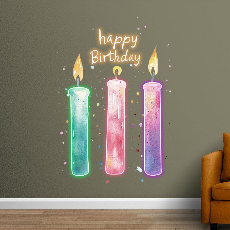 Three Candle Lights - Creative LED neon sign product image