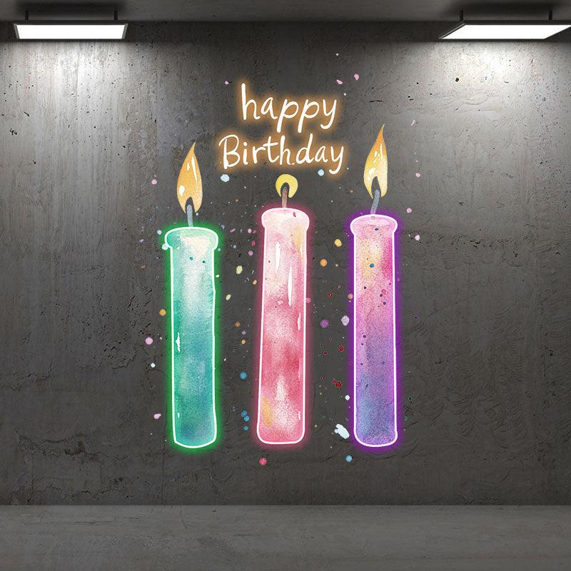 Three Candle Lights - Creative LED neon sign product image