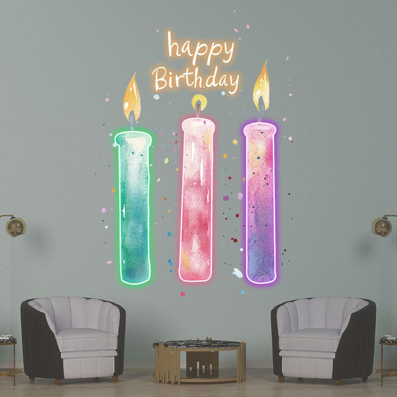 Three Candle Lights - Creative LED neon sign product image