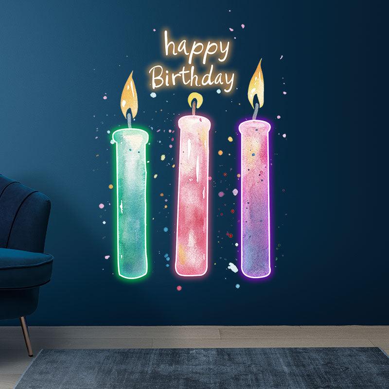 Three Candle Lights - Creative LED neon sign product image