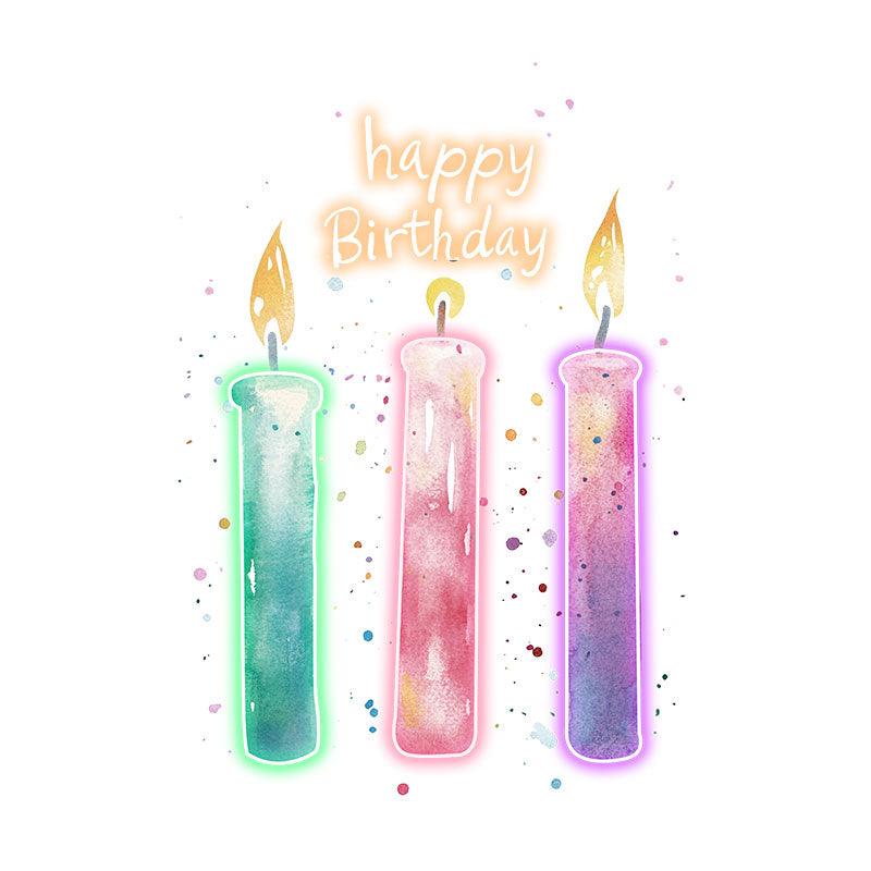 Three Candle Lights - Creative LED neon sign product image