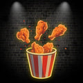 Creative - Delicious Fried Chicken LED neon sign by NeonCS