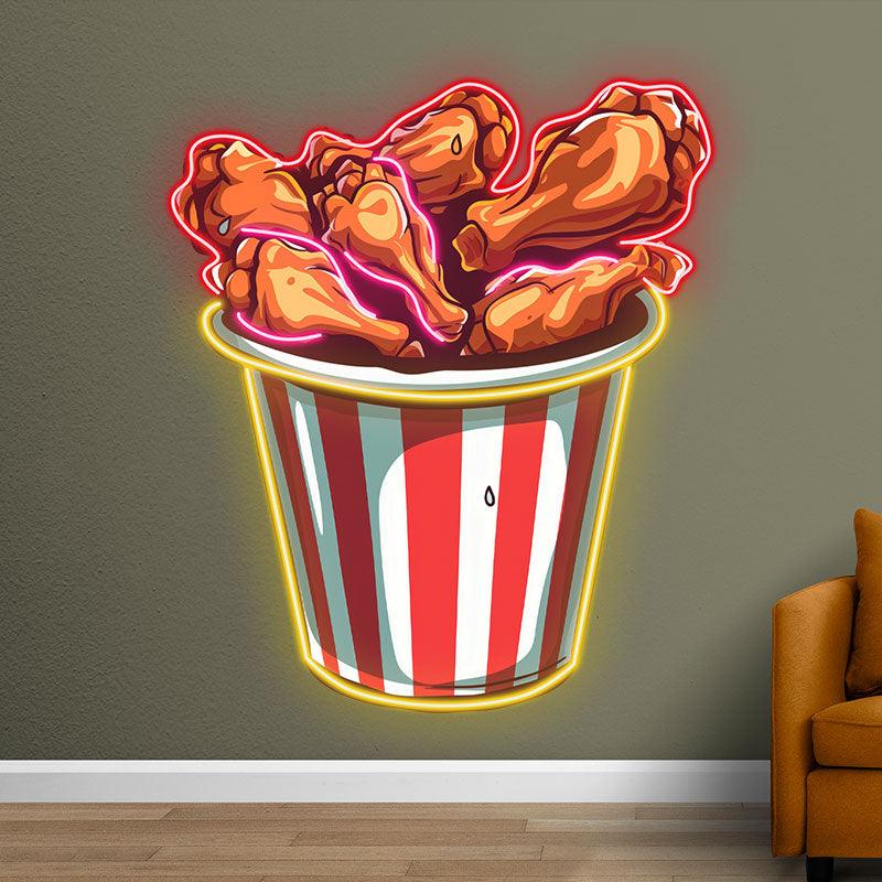 Creative - Delicious Fried Chicken LED neon sign product image