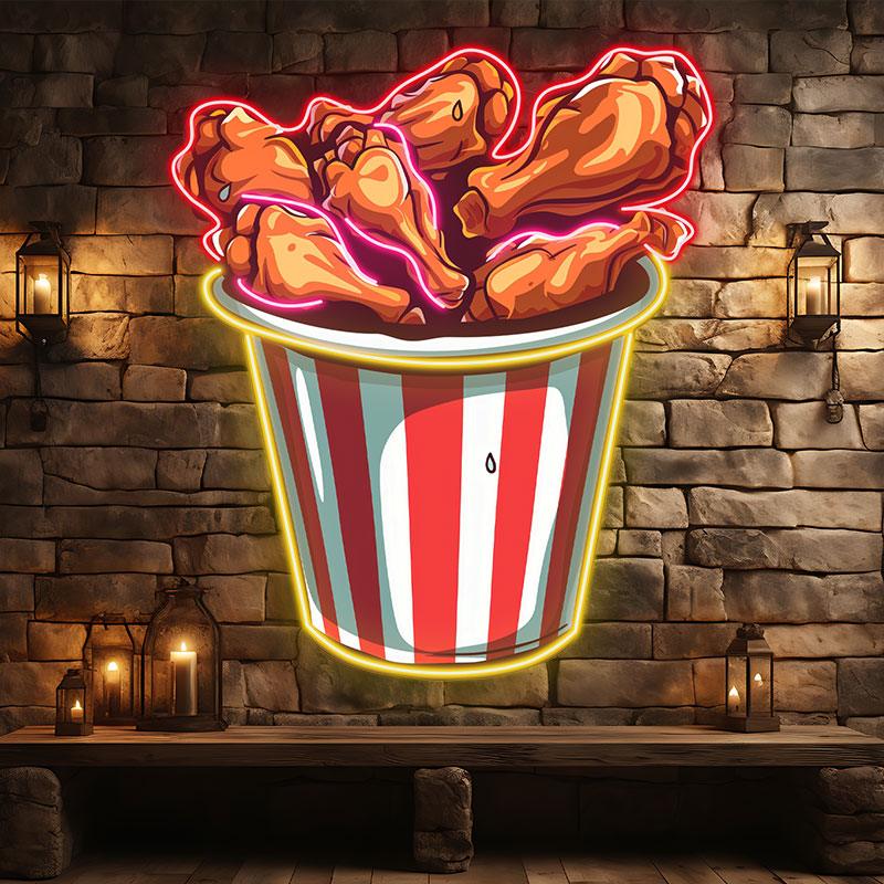 Creative - Delicious Fried Chicken LED neon sign product image