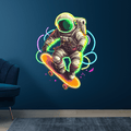 Cool Spaceman Skateboard Jumping LED neon sign by NeonCS