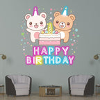 Two Bears Around Cake Birthday LED neon sign product image