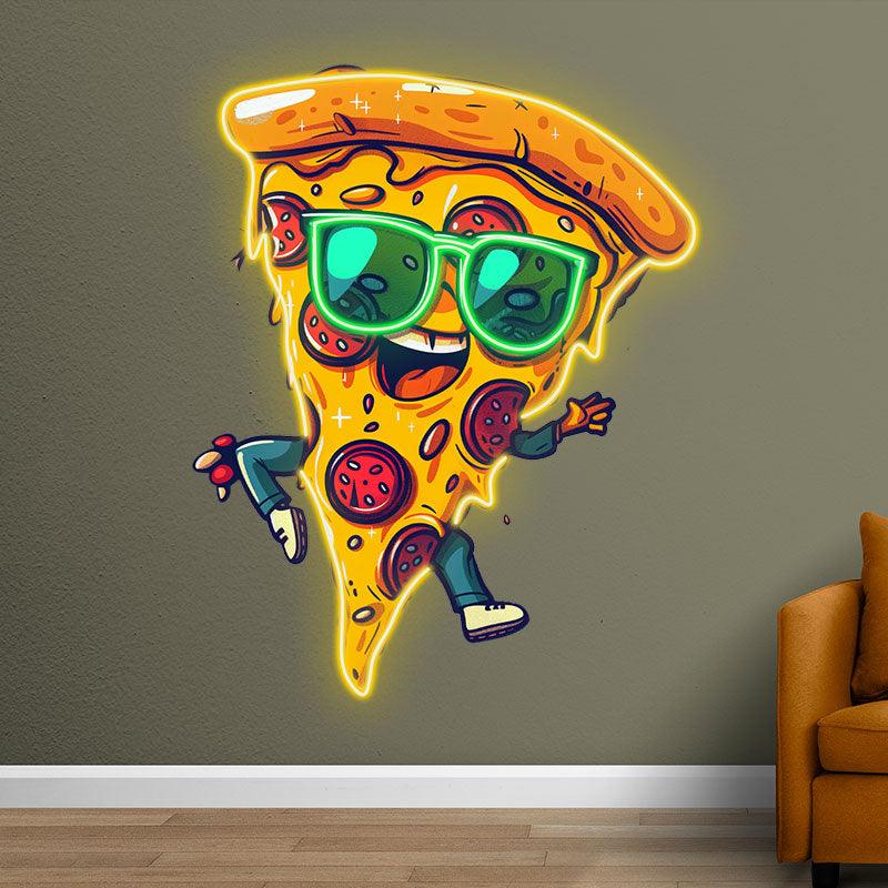 Dancing Pizza Lights - Wearing LED neon sign product image