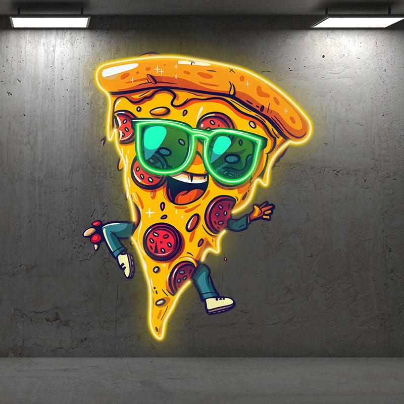 Dancing Pizza Lights - Wearing LED neon sign product image