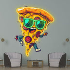 Dancing Pizza Lights - Wearing LED neon sign product image