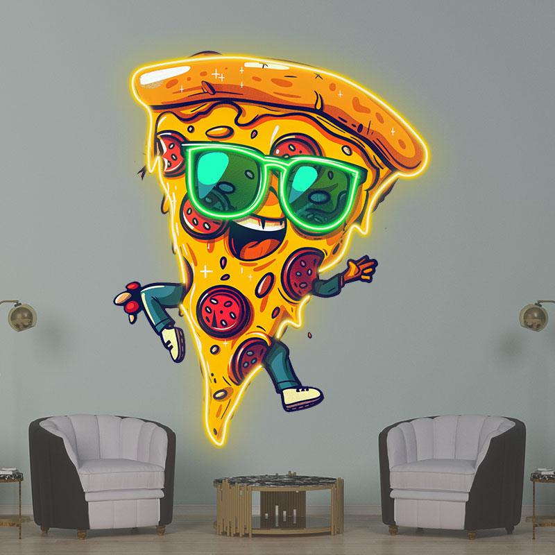 Dancing Pizza Lights - Wearing LED neon sign product image