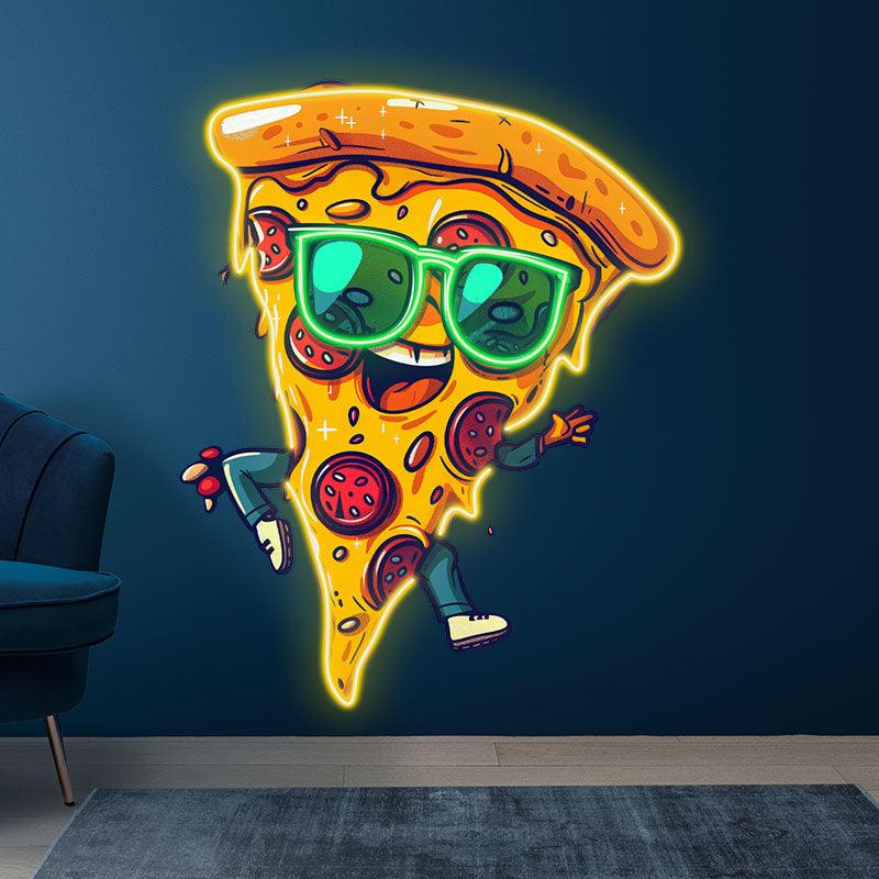 Dancing Pizza Lights - Wearing LED neon sign product image