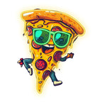 Dancing Pizza Lights - Wearing LED neon sign product image