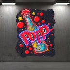 Festive Atmosphere Pop Wine Bottle LED LED neon sign product image
