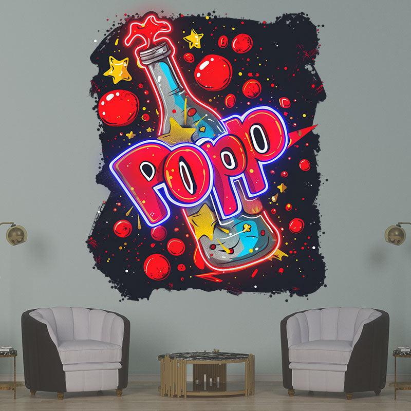 Festive Atmosphere Pop Wine Bottle LED LED neon sign product image
