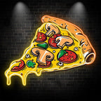 Delicious Pizza Lights - Mushroom LED neon sign by NeonCS