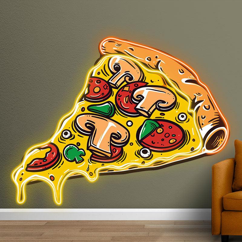 Delicious Pizza Lights - Mushroom LED neon sign product image