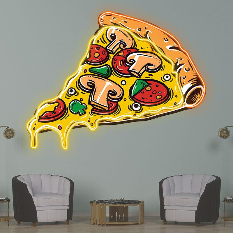 Delicious Pizza Lights - Mushroom LED neon sign product image