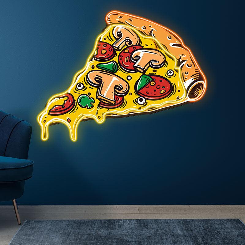 Delicious Pizza Lights - Mushroom LED neon sign product image