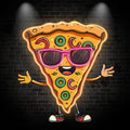Funny Pizza Lights - Smiley Face in LED neon sign by NeonCS