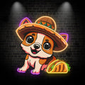 Cute Puppy Lights - with Hat Smile LED neon sign by NeonCS