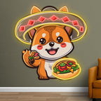 Cute Puppy Lights - Head with Swimming LED neon sign product image