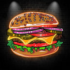 Tasty Burger Lights - Filled with LED neon sign by NeonCS