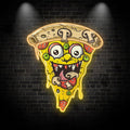 Wacky Smiley Pizza Lights - Fixtures LED neon sign by NeonCS