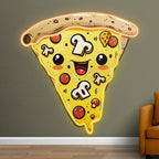 Creamy Chocolate Pizza - Smiley Face LED neon sign product image