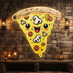 Creamy Chocolate Pizza - Smiley Face LED neon sign product image