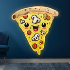 Creamy Chocolate Pizza - Smiley Face LED neon sign product image