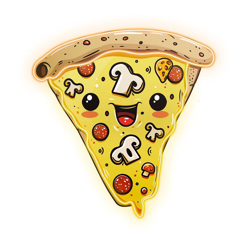 Creamy Chocolate Pizza - Smiley Face LED neon sign product image