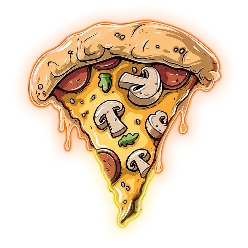 Mushroom Chocolate Vegetable Pizza LED neon sign product image