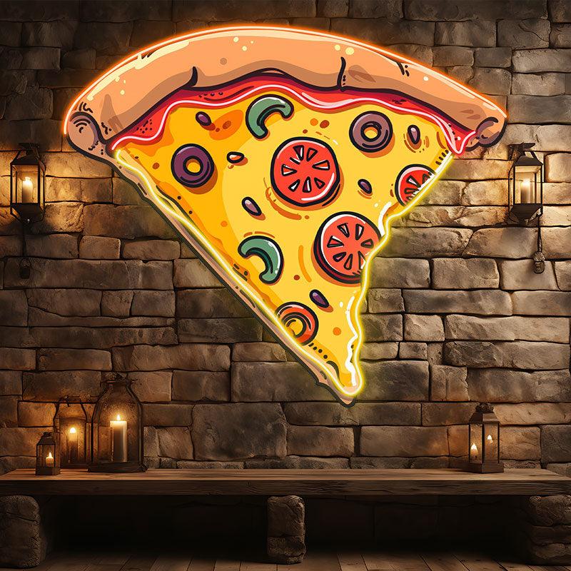 Vegetable Cream Pizza Lights LED neon sign product image