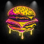 Golden Burger Lights - Fixtures LED neon sign by NeonCS
