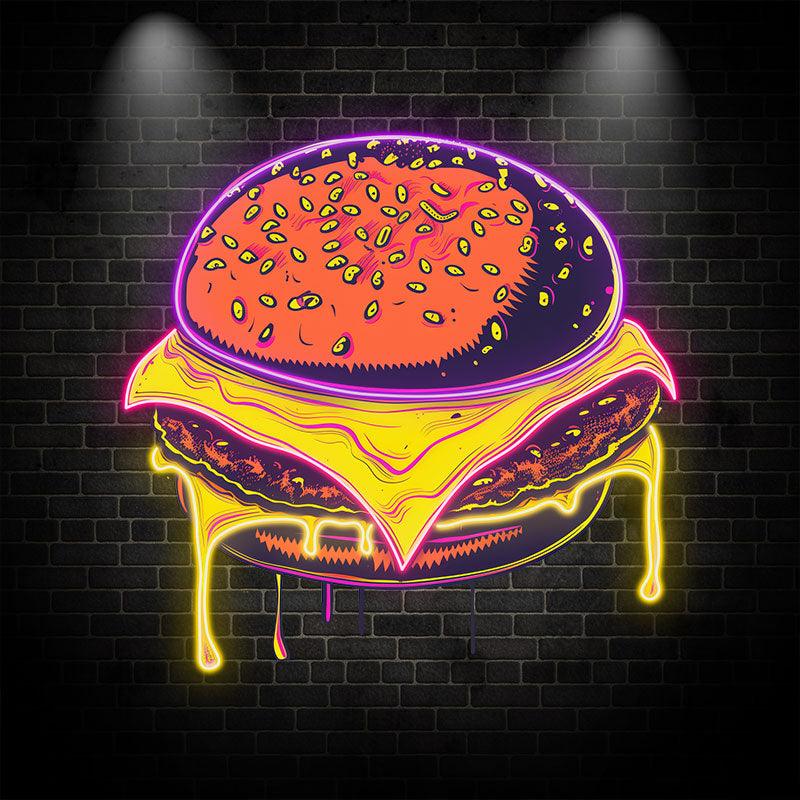 Sandwich Steak Big Burger Lights LED neon sign by NeonCS